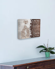 Load image into Gallery viewer, A Couple You Are My World Custom Name Gift For Girlfriend Matte Canvas
