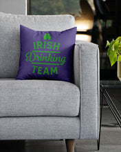 Load image into Gallery viewer, Irsih Drinking Team Green Shamrock St Patrick's Day Pillow Cover

