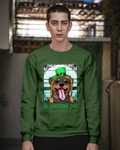 Load image into Gallery viewer, Funny Rottweiler With Green Top Hat St Patrick's Day Gift For Dog Lovers Sweatshirt
