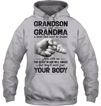 Load image into Gallery viewer, Can't Be Broken Grandma And Grandson Hoodie
