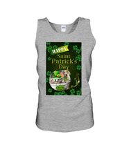 Load image into Gallery viewer, Weimaraner And Baby Yoda Shamrock St. Patrick's Day Color Changing Mug Unisex Tank Top
