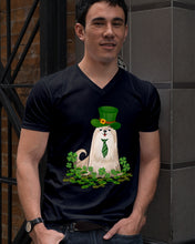Load image into Gallery viewer, Shih Tzu With Green Tie St Patrick's Day Gift For Dog Lovers Guys V-Neck
