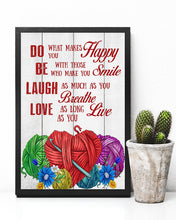 Load image into Gallery viewer, Crocheting Love As Long As You Live Meaningful Gift Vertical Poster
