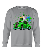 Load image into Gallery viewer, Labrador Green Car Pot Of Gold St Patrick's Day Gift For Dog Lovers Sweatshirt

