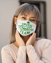 Load image into Gallery viewer, Irsih Drinking Team Green Shamrock St Patrick's Day Cloth Face Mask
