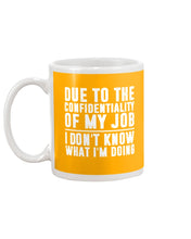 Load image into Gallery viewer, I Don't Know What I'm Doing Black And White Printed Mug Mug
