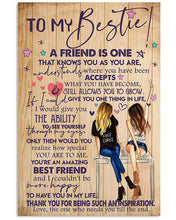 Load image into Gallery viewer, A Friend Is One Gift For Bestie Vertical Poster
