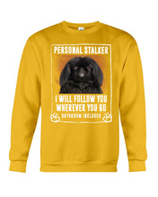 Load image into Gallery viewer, Black Pekingese Personal Stalker St. Patrick's Day Printed Mug Sweatshirt
