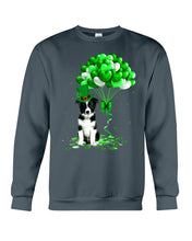 Load image into Gallery viewer, Border Collie Patrick Balloons St. Patrick's Day Color Changing Mug Sweatshirt
