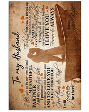 Load image into Gallery viewer, A Boat Forever Be There Gift For Husband Vertical Poster
