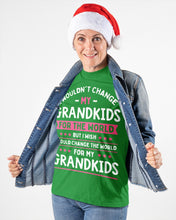 Load image into Gallery viewer, I Could Change The World For My Grandkids Ladies Tee
