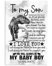 Load image into Gallery viewer, Loving You And Breathing Dad Gift For Son Vertical Poster
