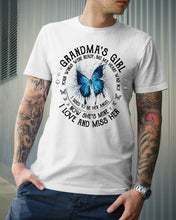 Load image into Gallery viewer, Blue Butterfly Gift For Angel Grandma Your Wings Were Ready Guys Tee

