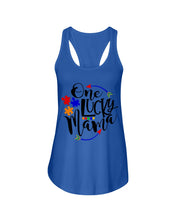 Load image into Gallery viewer, Autism One Lucky Mama Meaningful Gift For Autism Mom Ladies Flowy Tank
