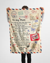 Load image into Gallery viewer, Daughter Gift For Mom Held Me Close When Times're Tough Fleece Blanket
