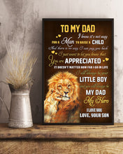 Load image into Gallery viewer, How Far I Go In Life Lion Son Gift For Dad Vertical Poster
