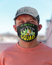 Load image into Gallery viewer, Happy St. Patrick's Day Printed Mug Drinking Squad 2021 Irish Shamrock Cloth Face Mask
