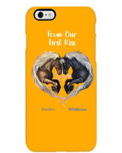 Load image into Gallery viewer, Horses From Our First Kiss Custom Name Gift For Girlfriend Phone case
