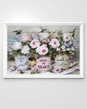 Load image into Gallery viewer, Live By Faith Grow In Grace Walk In Love Horizontal Poster
