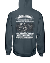 Load image into Gallery viewer, Amazing Gift For Husband She Love Me So Much Skull Hoodie
