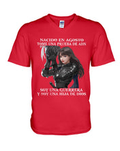 Load image into Gallery viewer, Nacido En Agosto Tome Una Pruera De Ad Birthday Gift Guys V-Neck
