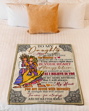Load image into Gallery viewer, Hippie Gift For Daughter Never Feel That You Are Alone Fleece Blanket
