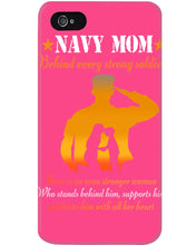 Load image into Gallery viewer, Son Gift For Navy Mom Behind Every Strong Soldier Phone case
