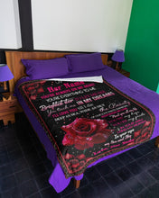 Load image into Gallery viewer, Love You Till I Die Rose Custom Name Gift For Wife Fleece Blanket
