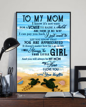 Load image into Gallery viewer, Turtles To My Mom You Will Always Be My Mom My Hero Vertical Poster
