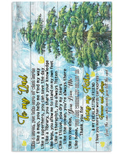 Load image into Gallery viewer, Green Tree Gift For Dad I Love You More Than Words Can Express Forever And Always Vertical Poster
