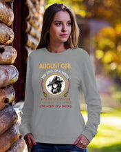 Load image into Gallery viewer, Birthday Gift For August Girl The Soul Of A Witch Sweatshirt
