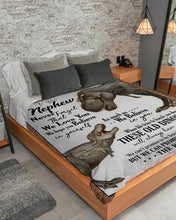 Load image into Gallery viewer, Auntie And Uncle Gift For Nephew These Old Dinosaurs Will Always Have Your Back Sherpa Blanket
