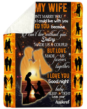 Load image into Gallery viewer, Proposal At Dawn Love Made Us Together Gift For Wife Sherpa Blanket
