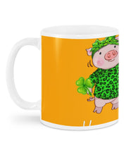 Load image into Gallery viewer, Pig Wear Plaid Shirt And Top Hat St Patrick's Day Gift Mug
