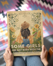 Load image into Gallery viewer, Gift For Women Sunflower Some Girls Are Just Born With The Flower Matte Canvas
