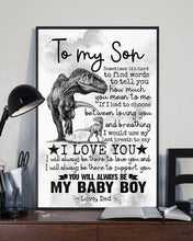 Load image into Gallery viewer, Loving You And Breathing Dad Gift For Son Vertical Poster
