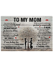 Load image into Gallery viewer, Daughter Gift For Mom When I Was Feeling Low Horizontal Poster
