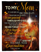 Load image into Gallery viewer, Lion Gift For Mom Life Is Touch But So Are You Fleece Blanket
