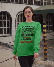 Load image into Gallery viewer, My Moms Is Super Awesome Gift For Daughter Unisex Long Sleeve
