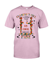Load image into Gallery viewer, Gift For Autism Angel Grandma I Used To Be His Angel Now He's Mine Guys Tee
