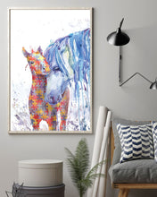 Load image into Gallery viewer, Autism Awareness The Love Of Horse Gift Vertical Poster
