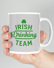 Load image into Gallery viewer, Irsih Drinking Team Green Shamrock St Patrick's Day Mug
