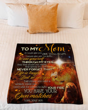 Load image into Gallery viewer, Lion Gift For Mom Life Is Touch But So Are You Fleece Blanket
