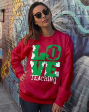 Load image into Gallery viewer, Teaching Love Clover St Patrick's Day Gift Sweatshirt
