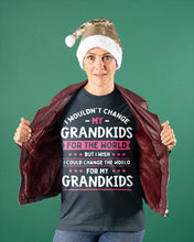 Load image into Gallery viewer, I Could Change The World For My Grandkids Ladies Tee
