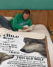 Load image into Gallery viewer, Mom Gift For Son Wolves The Rest Of Mine Sherpa Blanket
