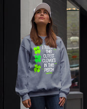 Load image into Gallery viewer, Lovely Clover Smiling I Teach The Cutest Clovers In The Patch St Patrick's Day Gift Sweatshirt
