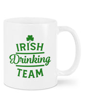 Load image into Gallery viewer, Irsih Drinking Team Green Shamrock St Patrick's Day Mug
