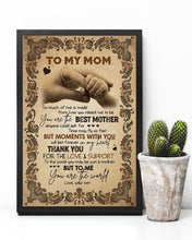 Load image into Gallery viewer, You Are The Best Mother Paisley Design Son Gift For Mom Vertical Poster
