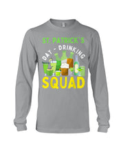 Load image into Gallery viewer, Happy St. Patrick's Day Printed Mug Drinking Squad 2021 Irish Shamrock Unisex Long Sleeve
